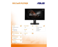 ASUS 27'' ROG Swift PG278QR 90LM00U3-B01370 Czarny - 1442855 - zdjęcie 2